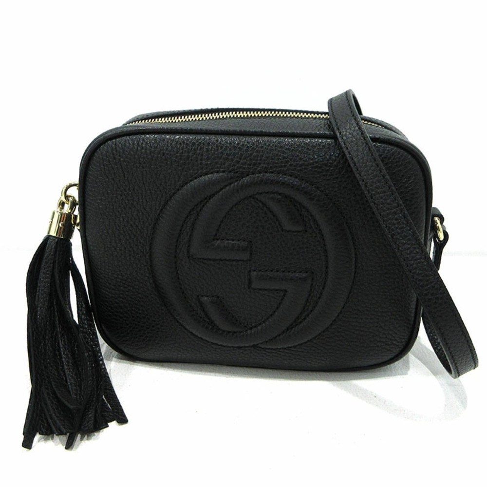 GUCCI Soho Disco Shoulder Bag Black
